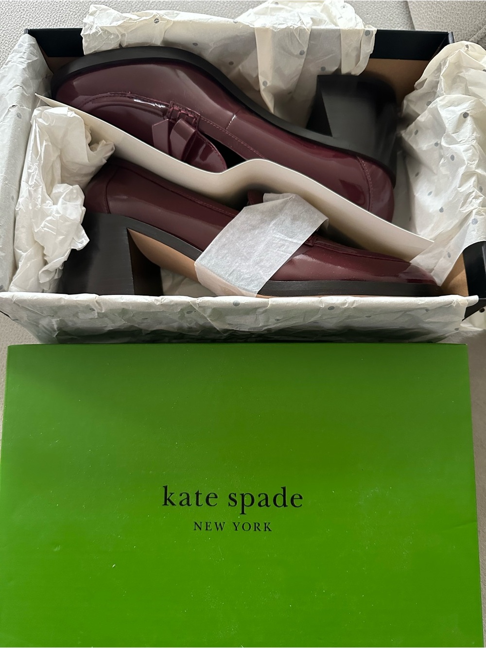 Kate Spade Deco Bow Heeled Loafer